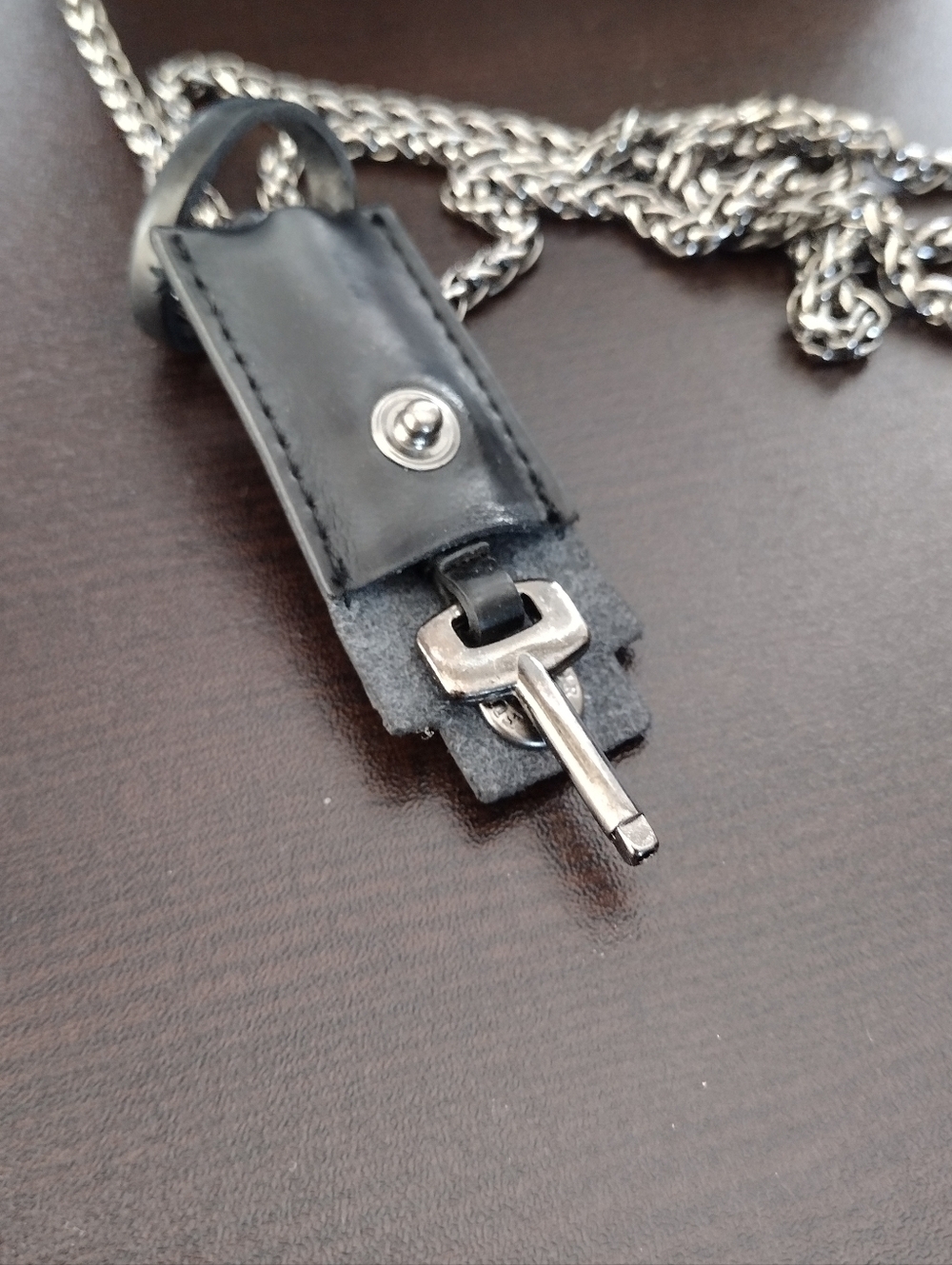 Furla Metropolis Black Studded Leather Chain Crossbody Bag - Picture 12 of 16